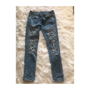 American Eagle Super Stretch Ripped Jeans
